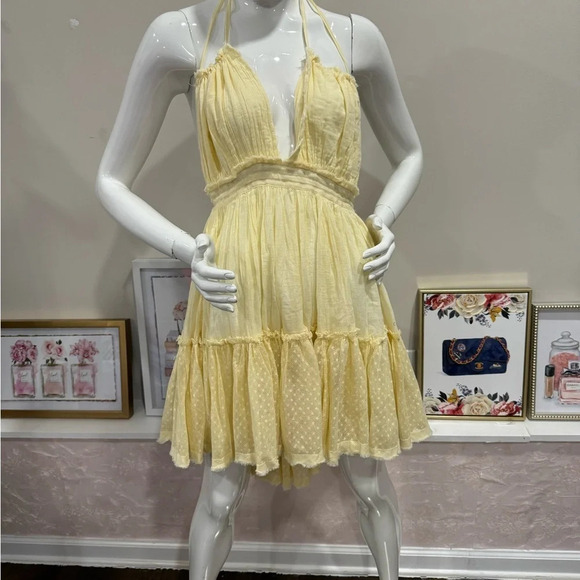 NWOT FREE PEOPLE Robe courte 100 Degree Sz : L - Picture 6 of 12